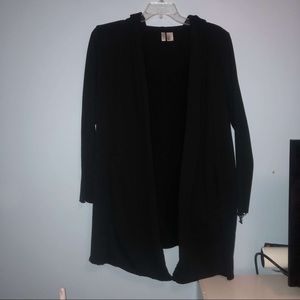 H&M Divided Distressed Black Cardigan